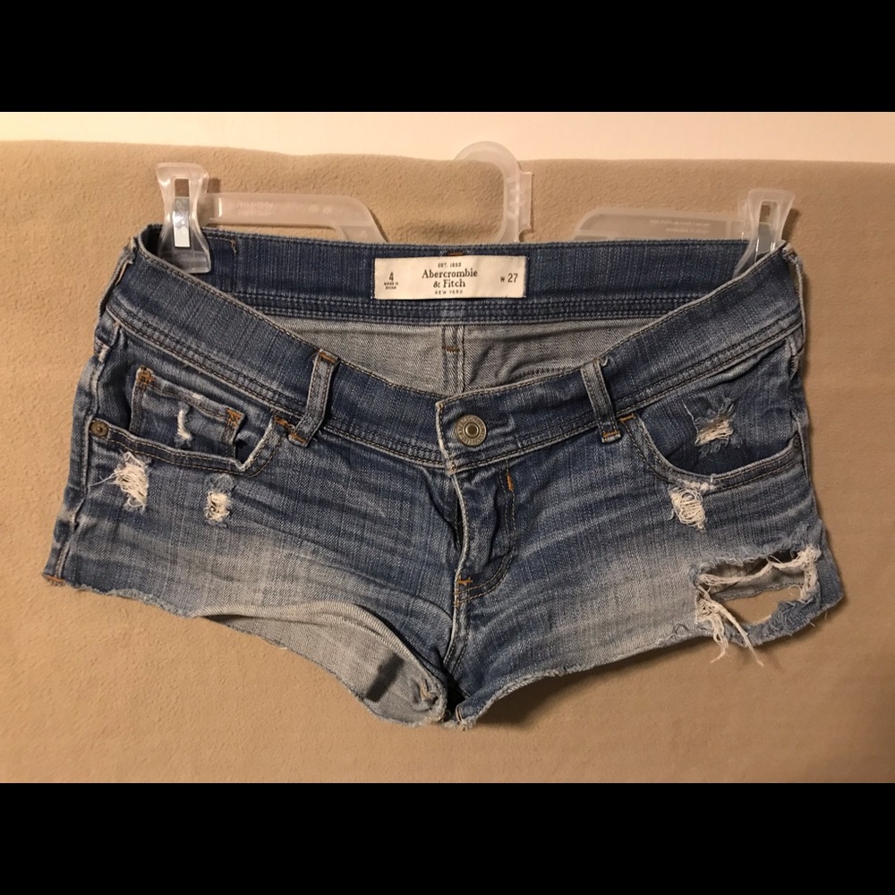 Abercrombie Distressed Denim Shorts